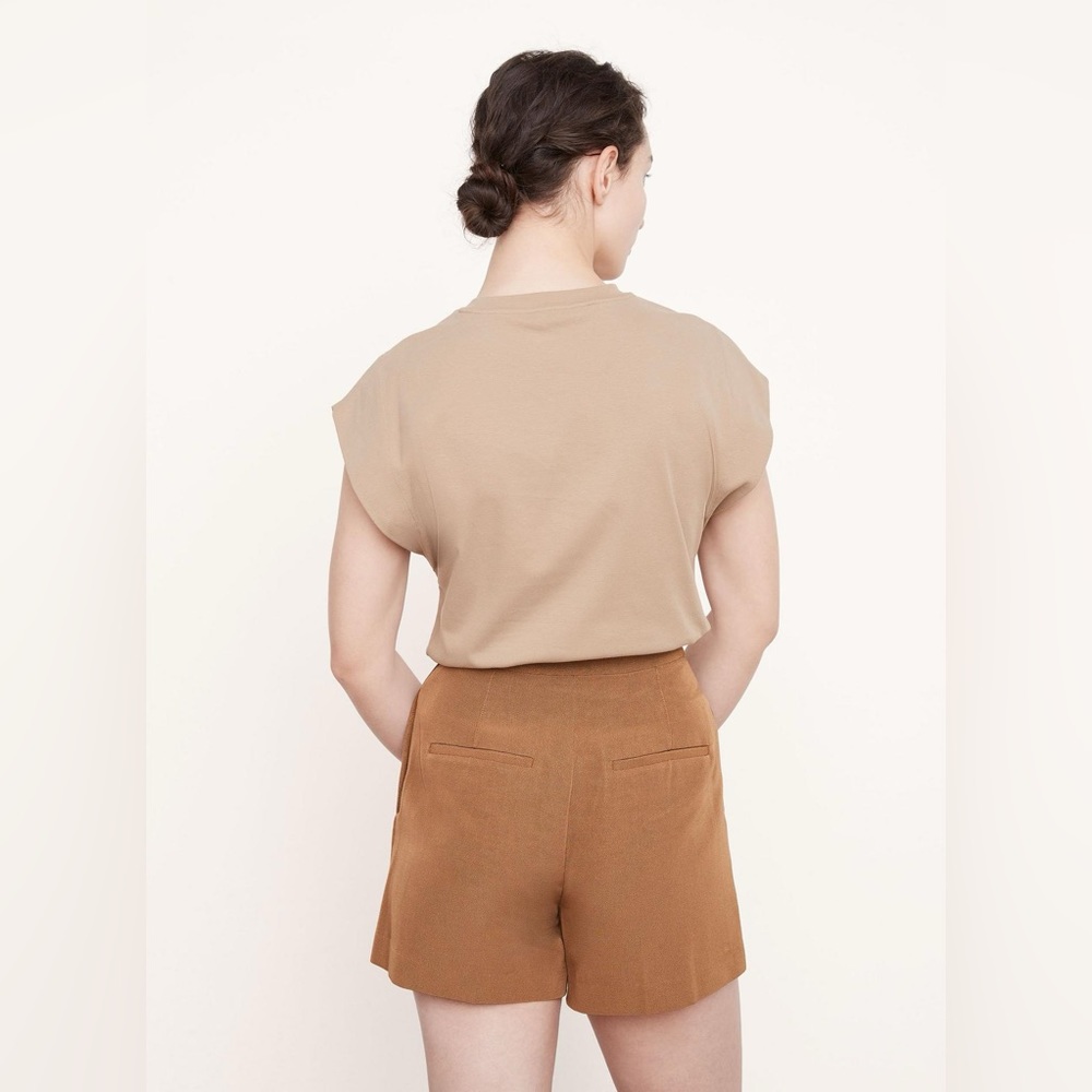 Vince‎ High Waist Tailored Shorts Size 10 In Amber Wave Women’s - Picture 3 of 13